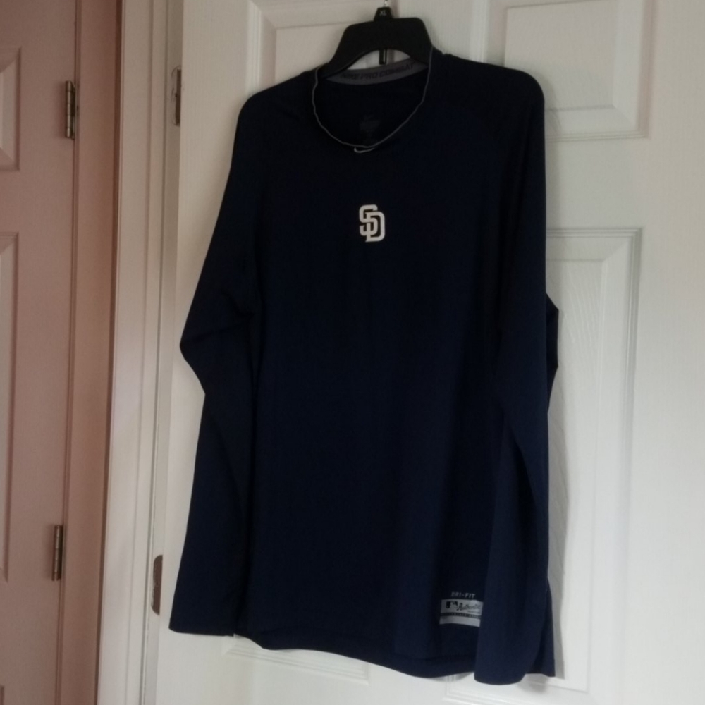 Nike Pro Combat dry fit baseball shirt